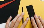 Geometric nail art