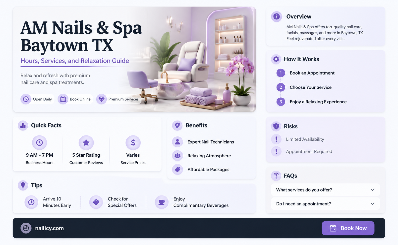 am nails and spa baytown tx hours