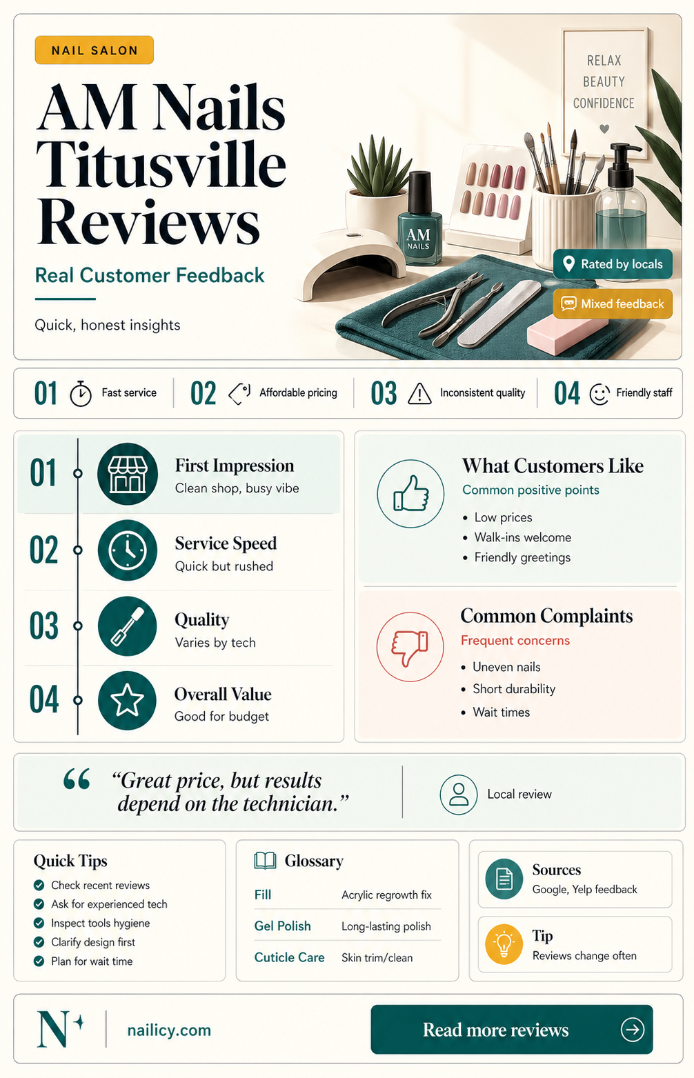 am nails titusville reviews