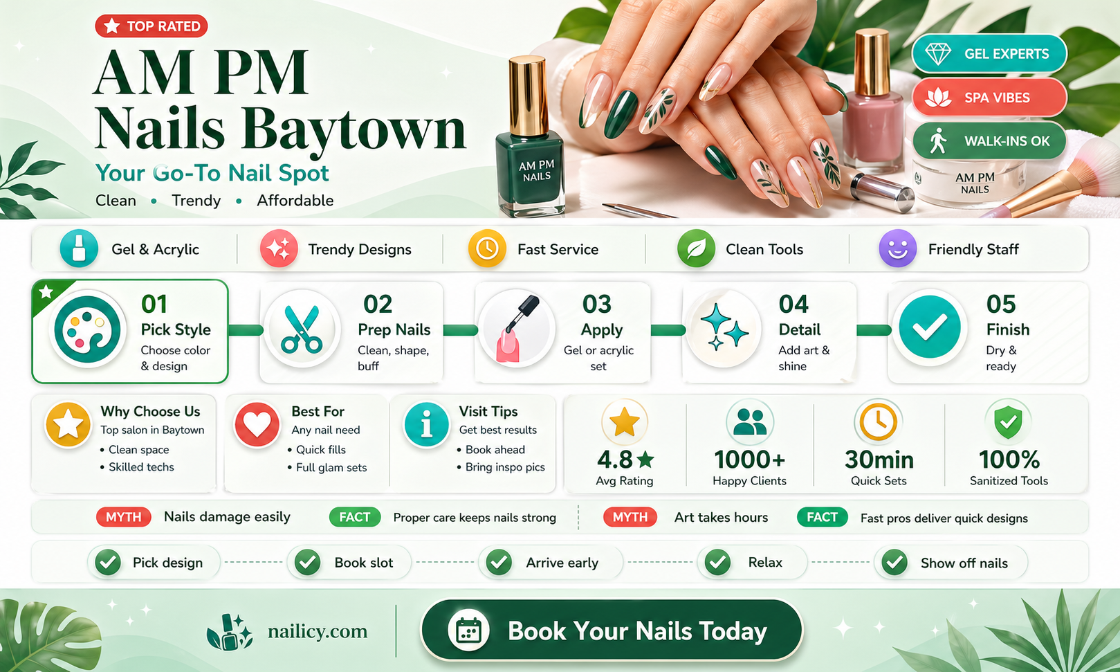 am pm nails baytown