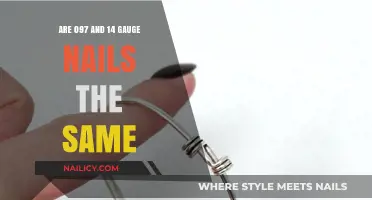 Gauge Nail Comparison: Are 097 and 14 Gauge Nails Identical?