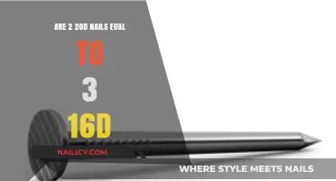 Comparing 20d and 16d Nails: Are Two 20d Equal to Three 16d?