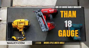 23 Gauge vs. 18 Gauge Nails: Which Size is Smaller?