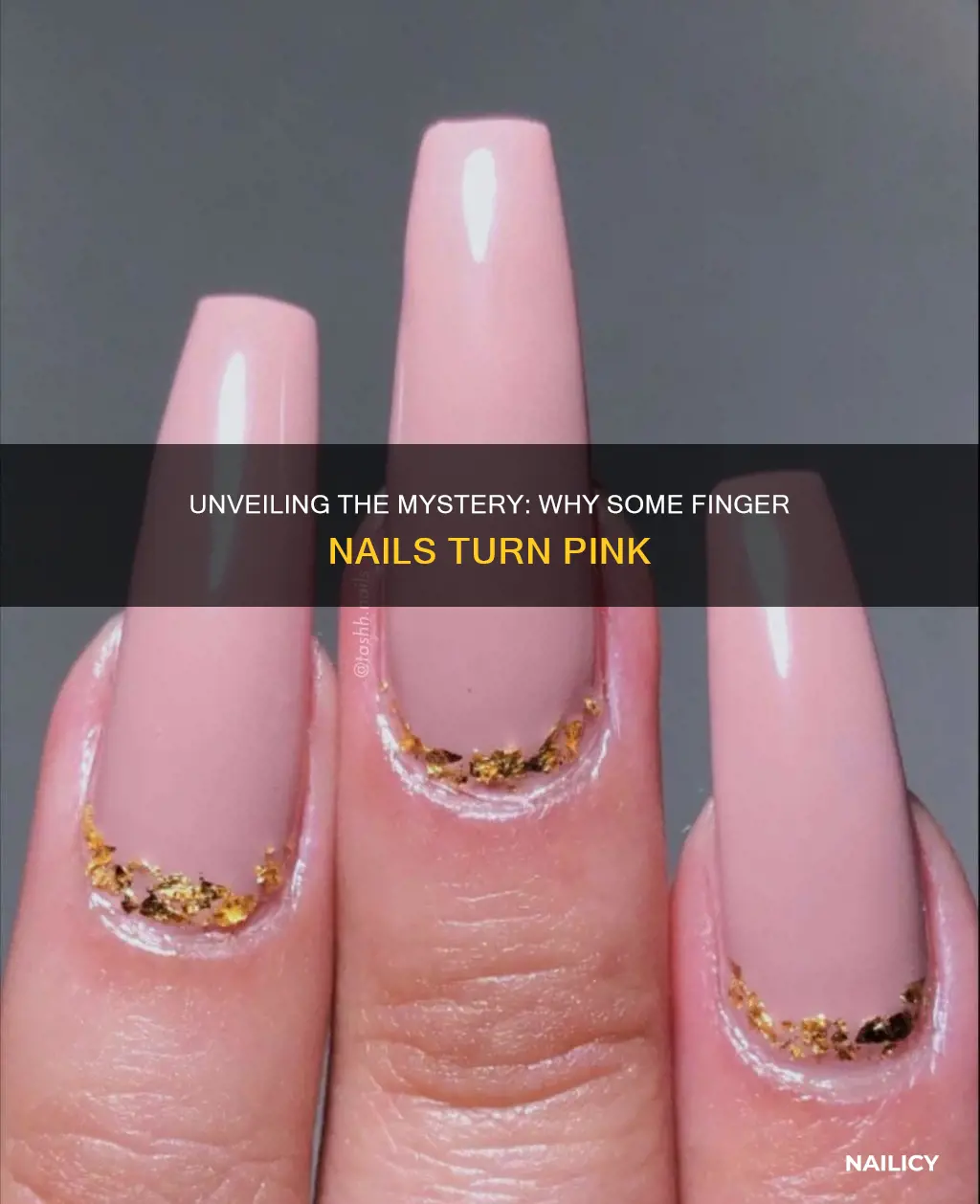 are all finger nails pink