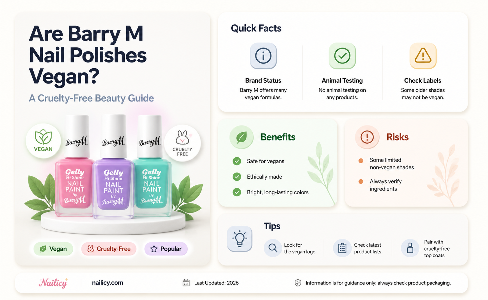 are barry m nail polishes vegan