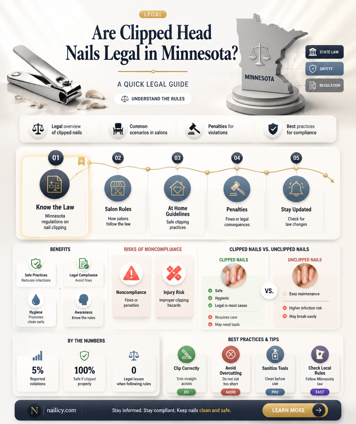 are clipped head nails legal in minnesota