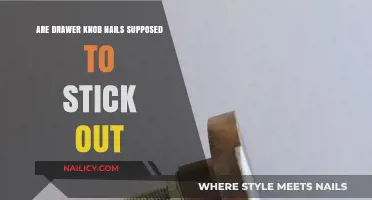 Drawer Knob Nails: Should They Stick Out or Stay Flush?