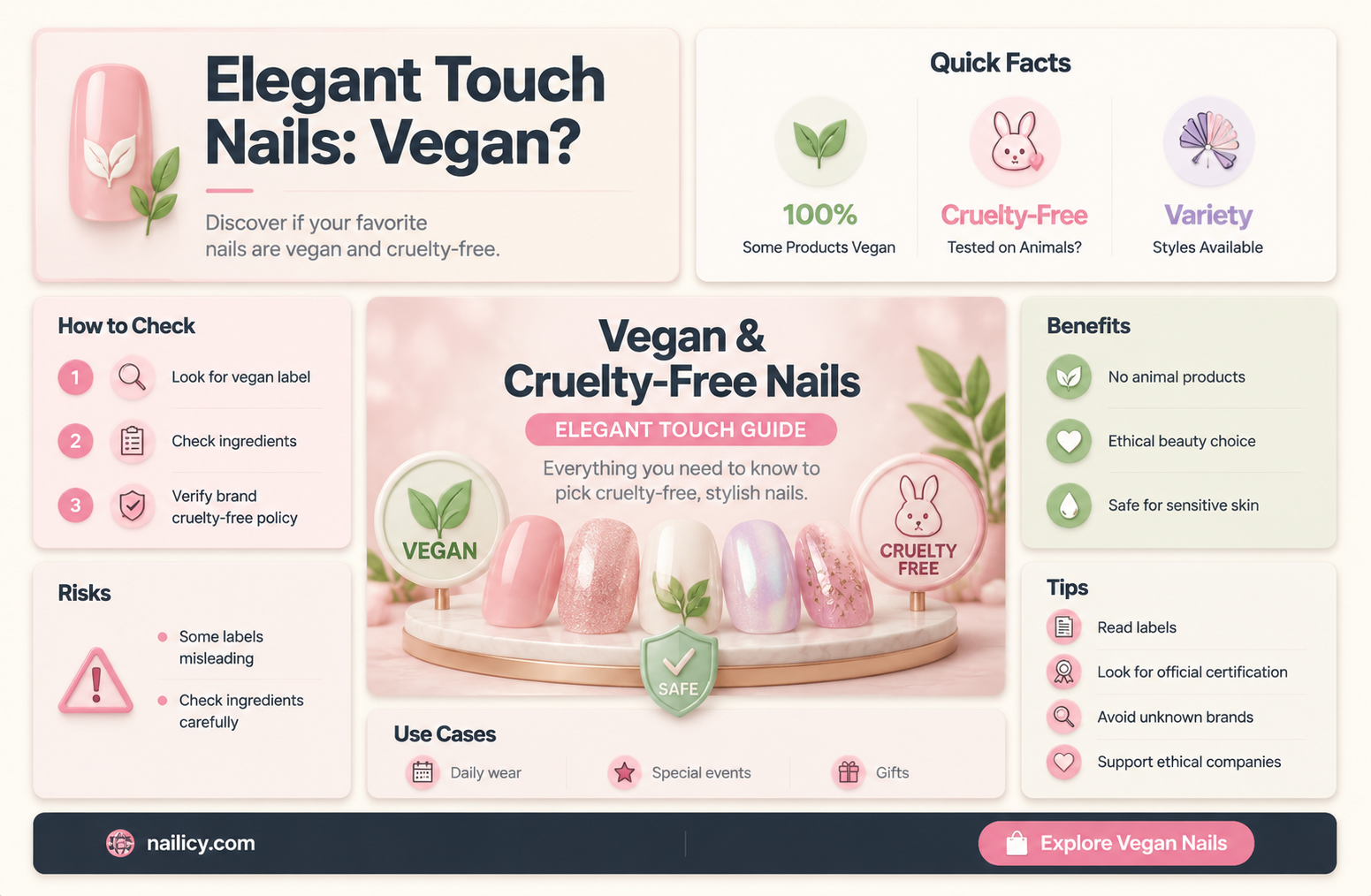 are elegant touch nails vegan