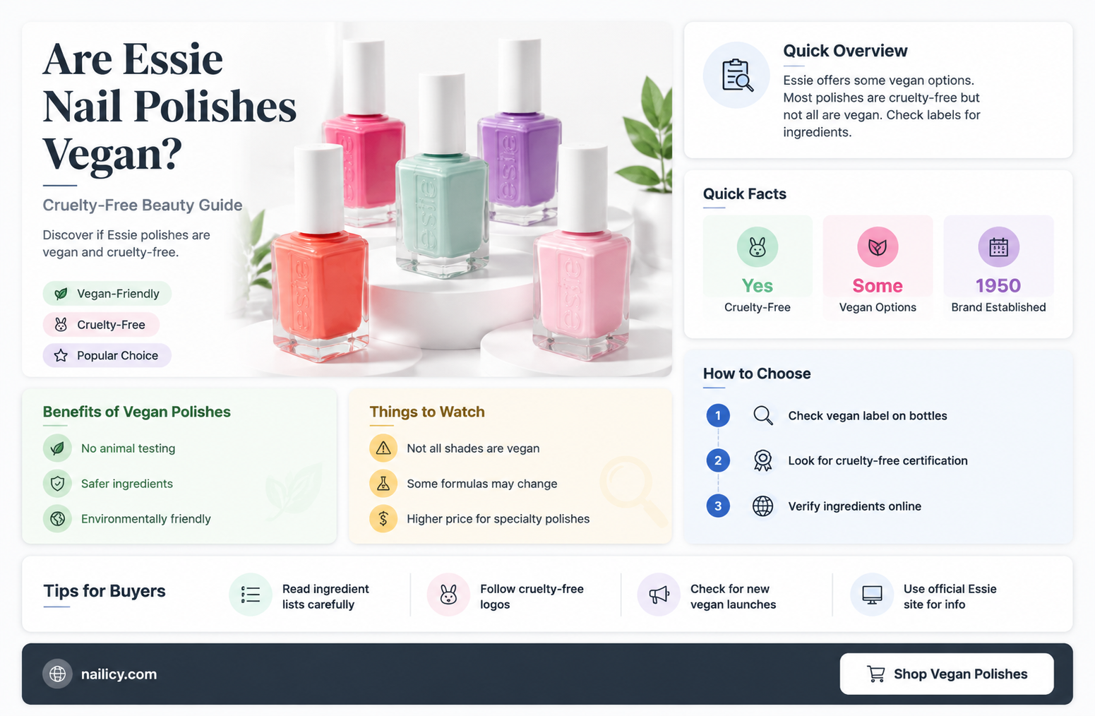are essie nail polishes vegan