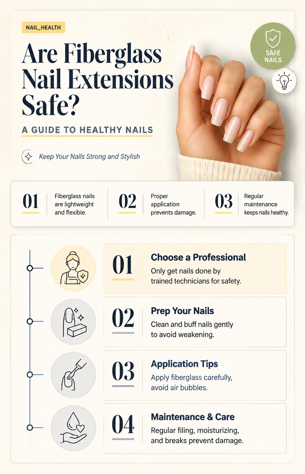 are fiberglass nail extensions safe