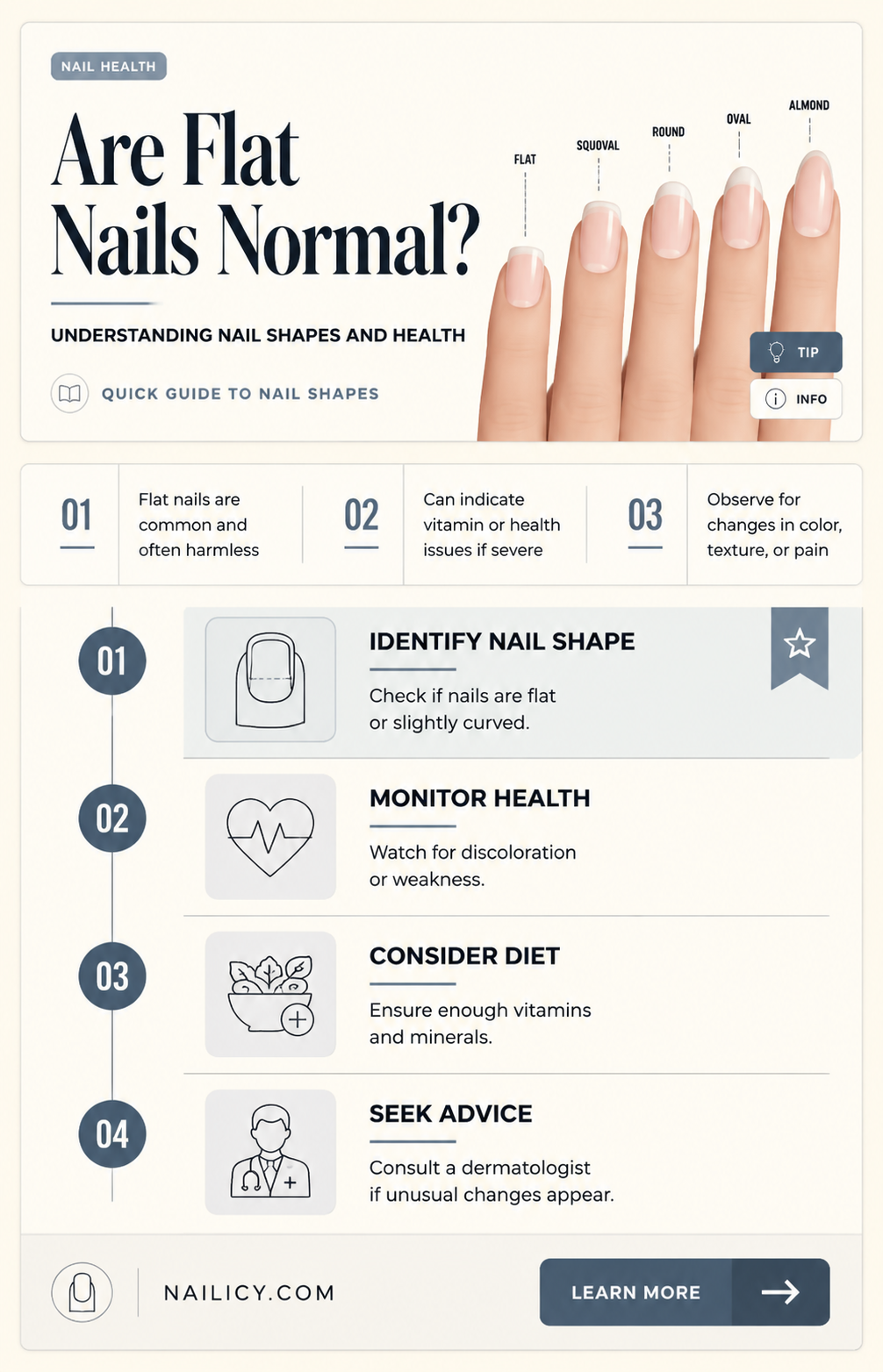 are flat nails normal