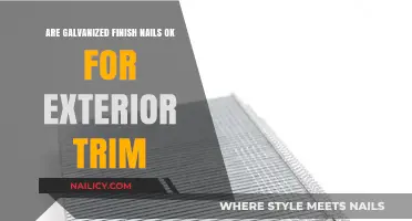 Galvanized Finish Nails: Exterior Trim's Best Friend?