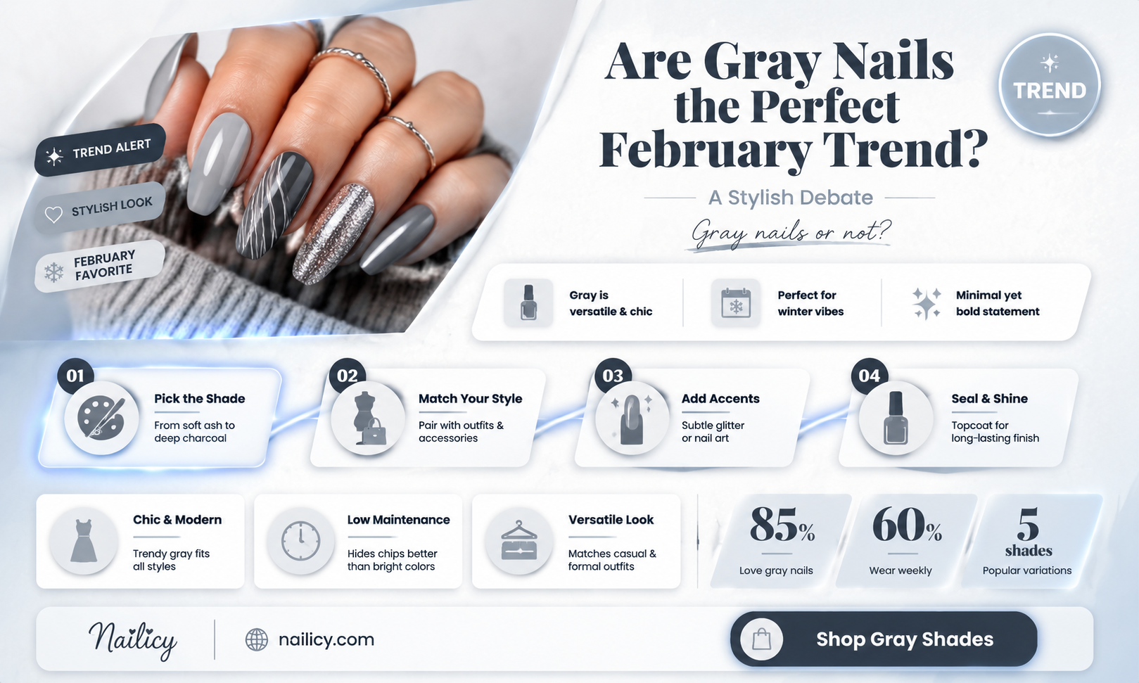are gray nails in february
