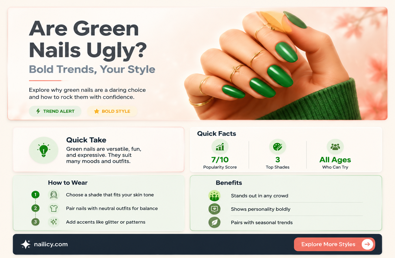 are green nails ugly