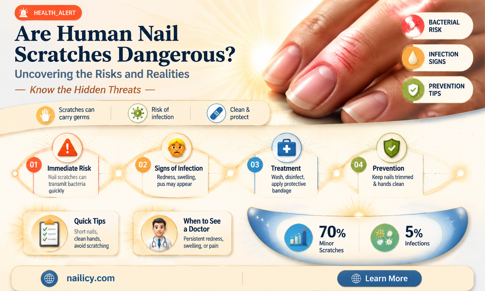 are human nail scratches dangerous