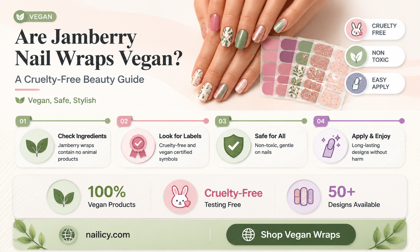 are jamberry nail wraps vegan