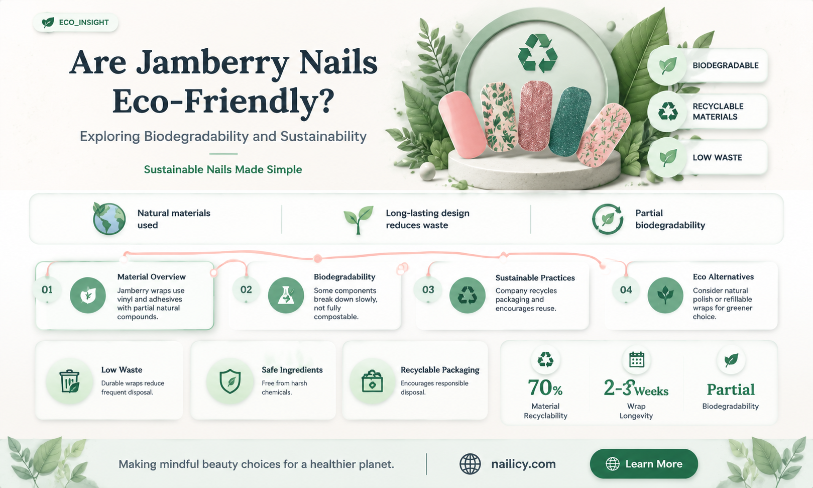 are jamberry nails biodegradable