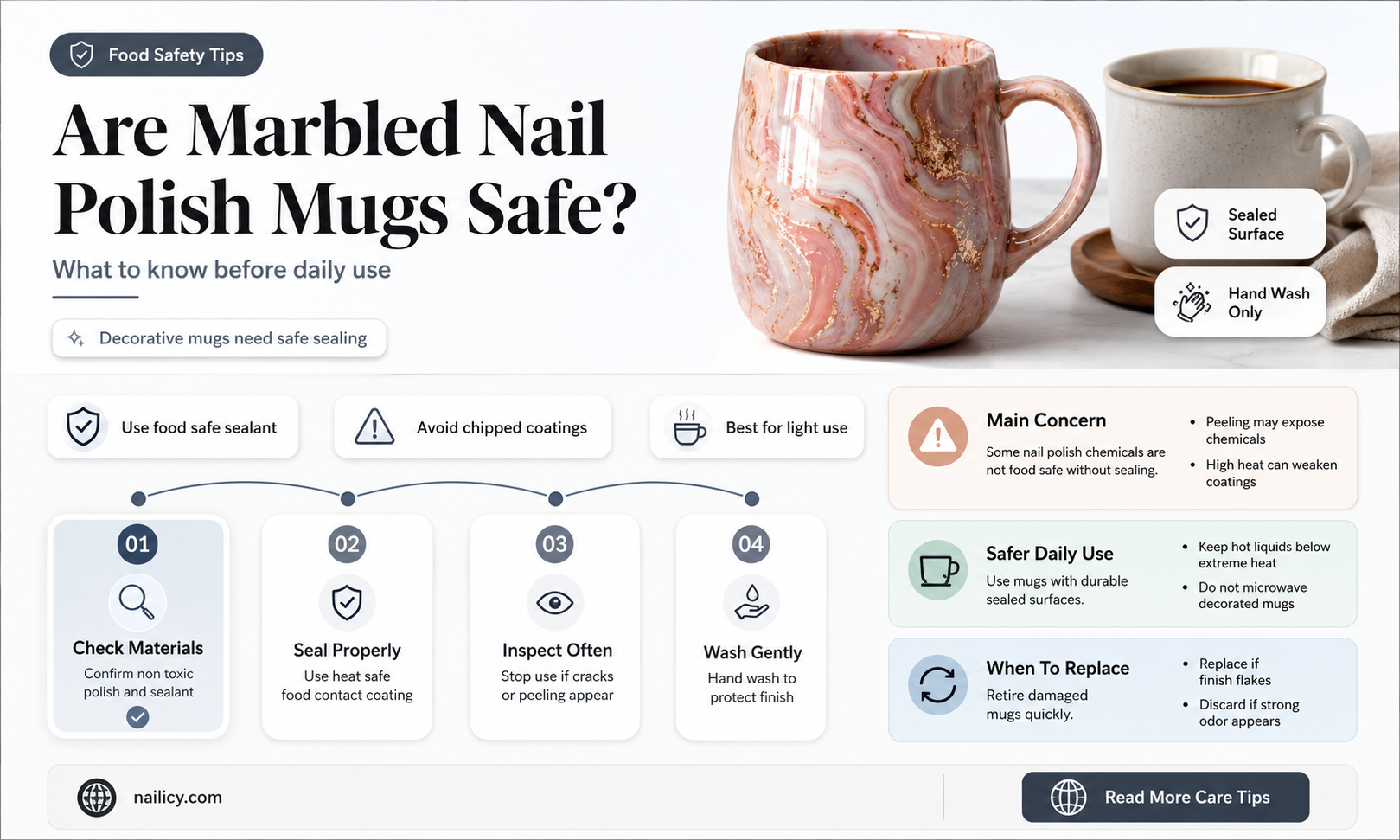 are marbled mugs with nail polish toxic