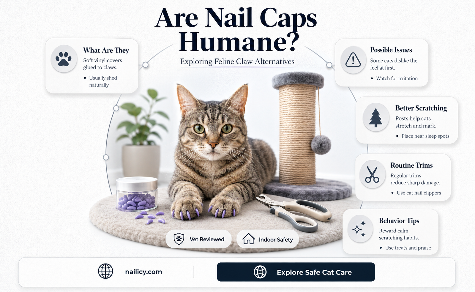 are nail caps humane