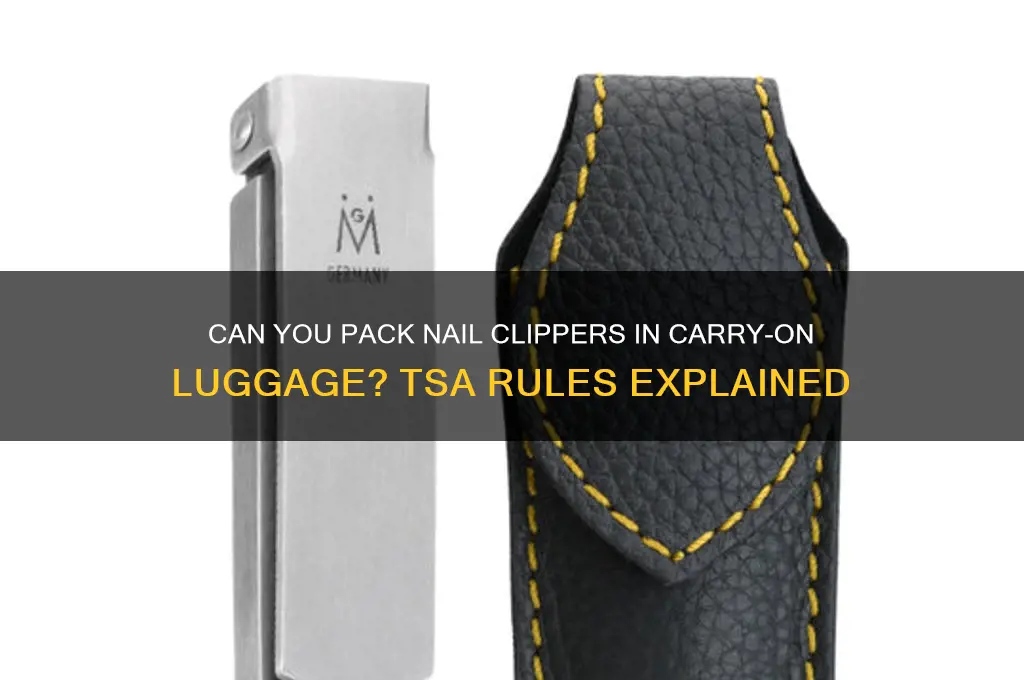Can You Pack Nail Clippers In Carry-On Luggage? Tsa Rules Explained