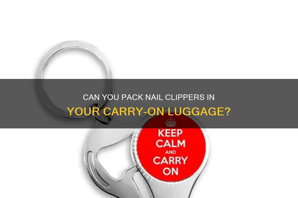 Can You Pack Nail Clippers In Your Carry-On Luggage? | Nailicy