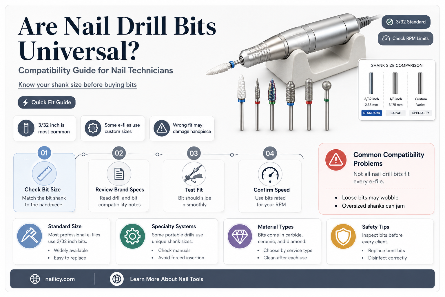 are nail drill bits universal