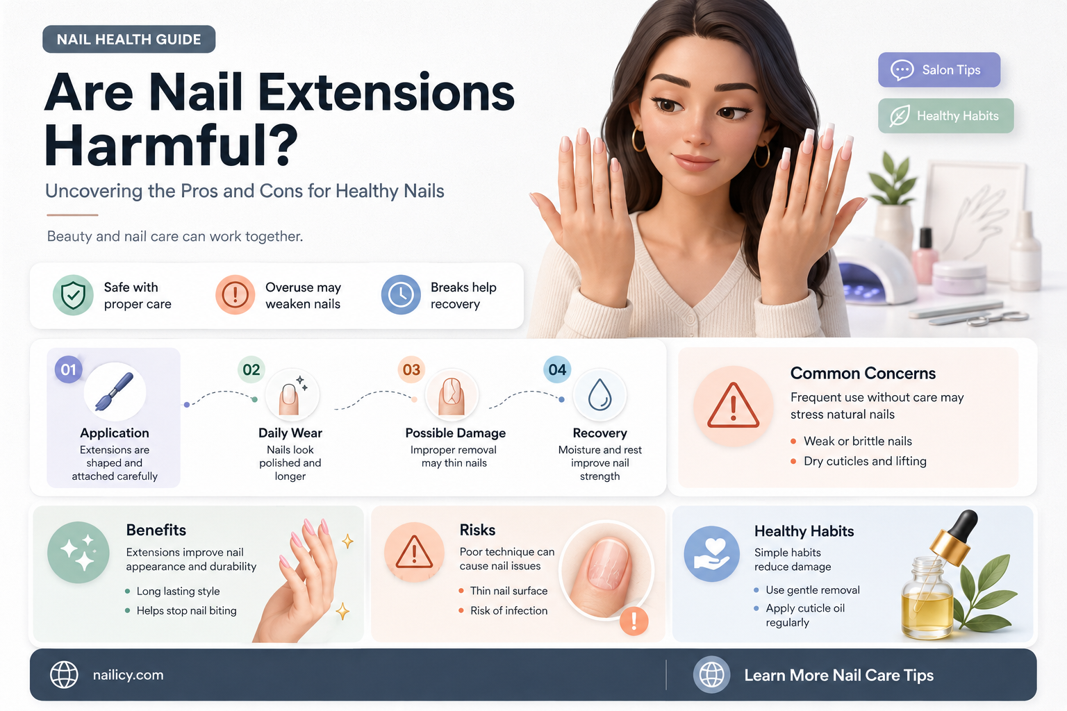 are nail extensions bad