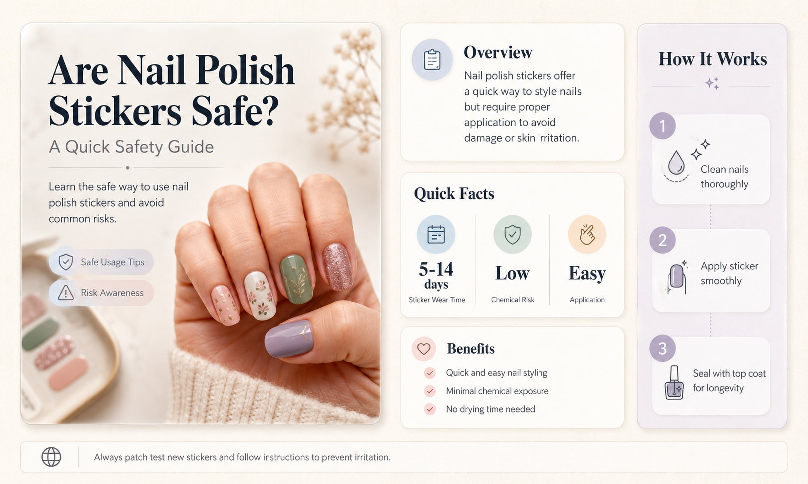 are nail polish stickers safe