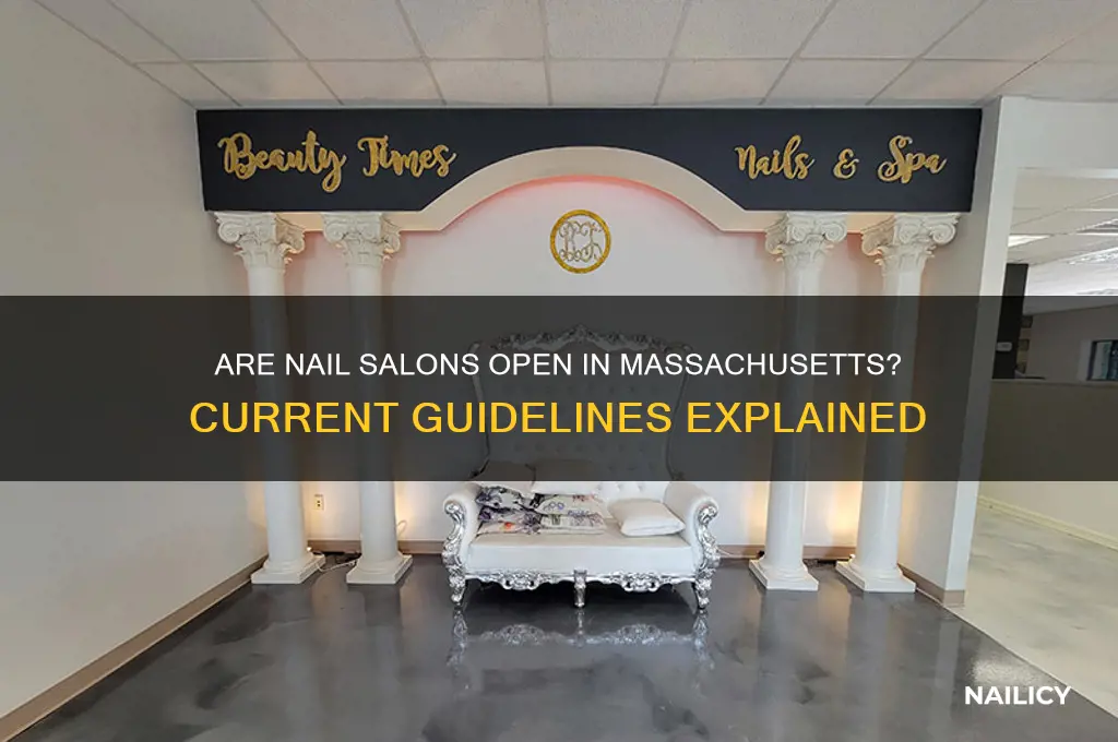 are nail salons allowed to open in massachusetts