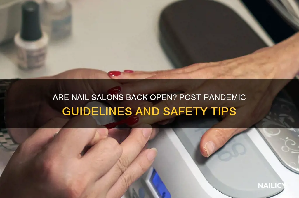 are nail salons back open