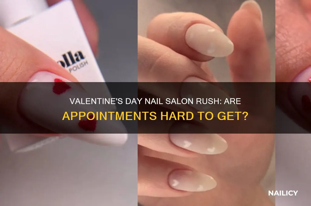 are nail salons busy on valentine