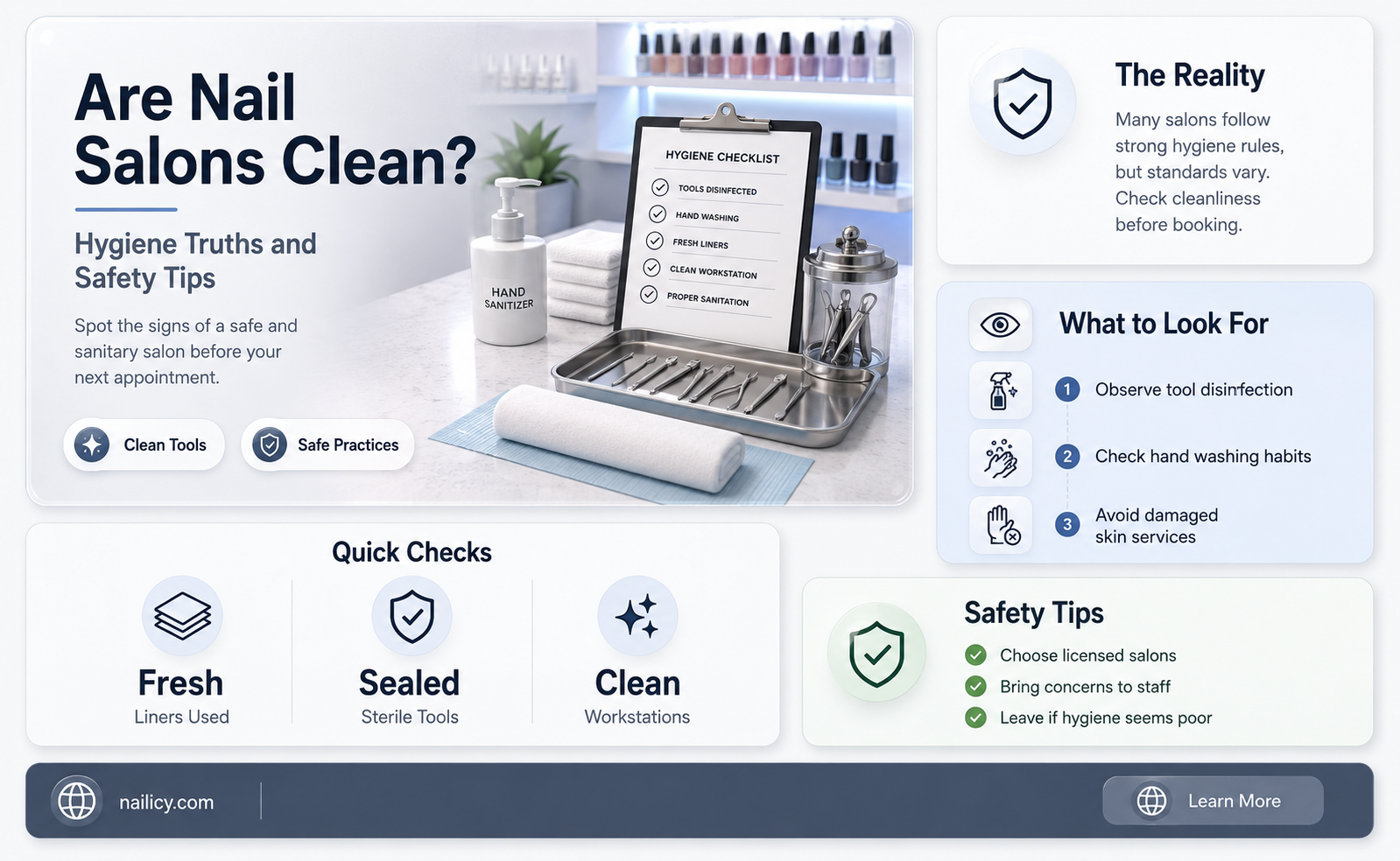 are nail salons clean