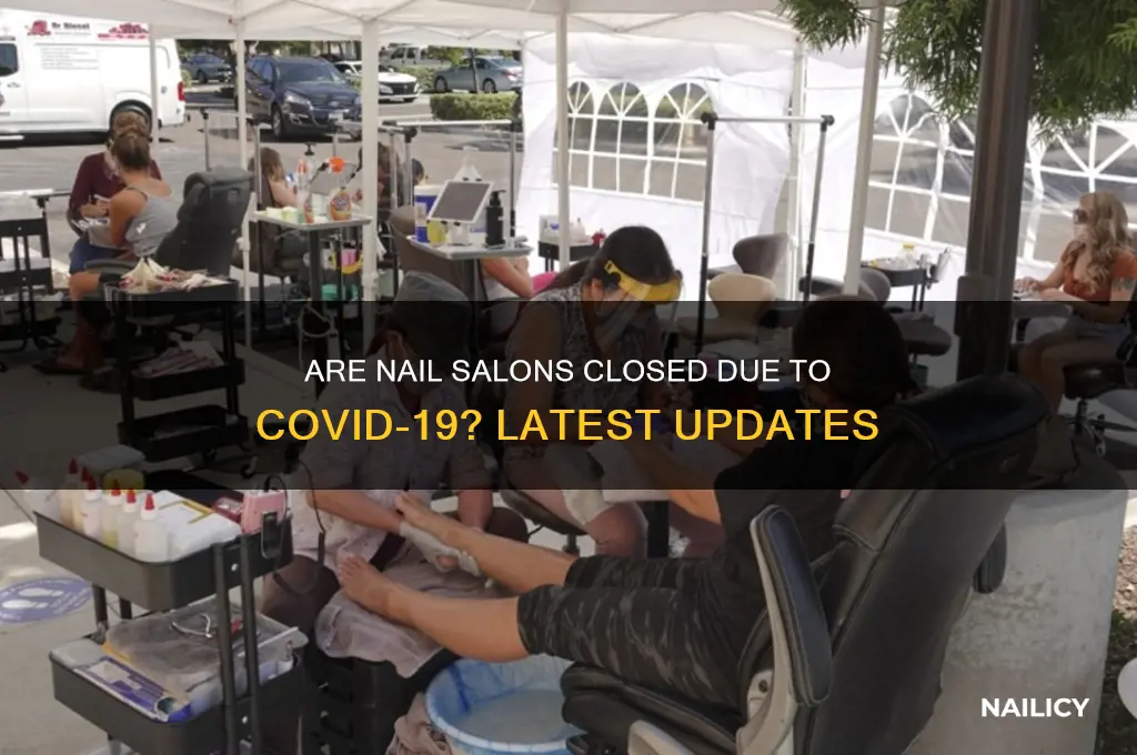 are nail salons closed because of corona