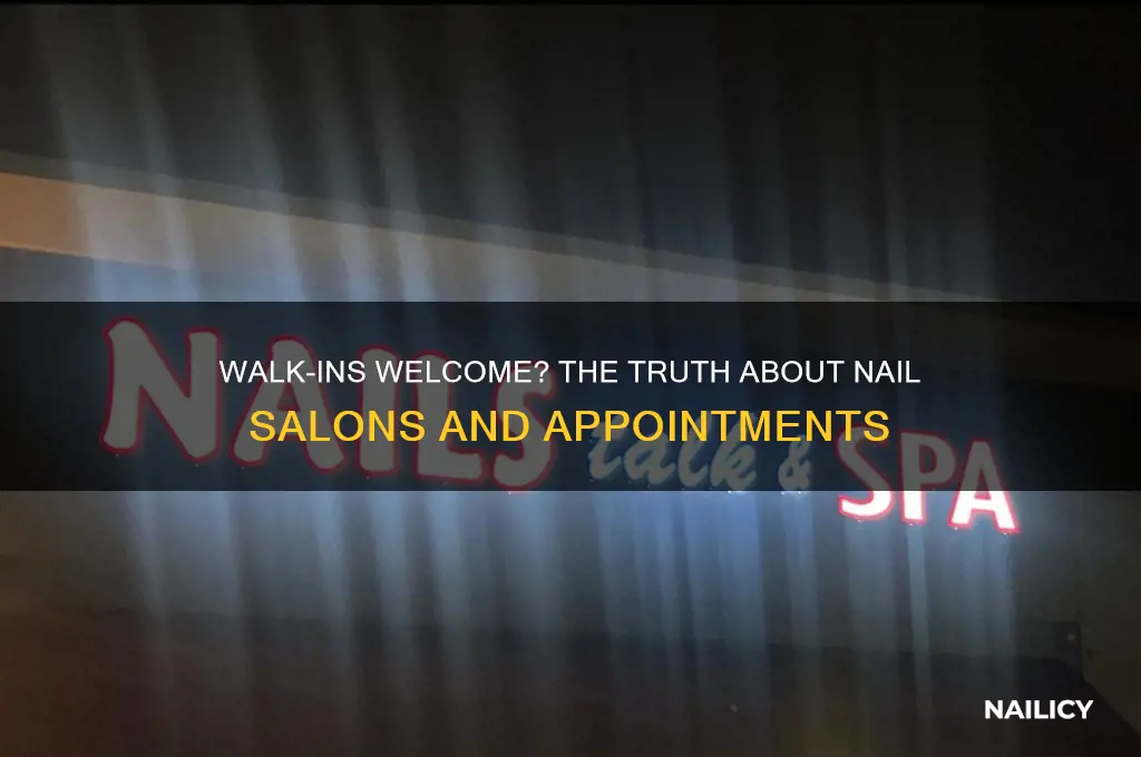 are nail salons doing walk ins