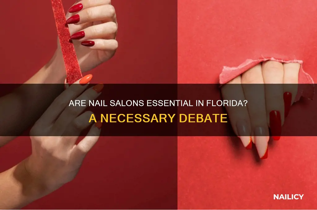 are nail salons essential in florida