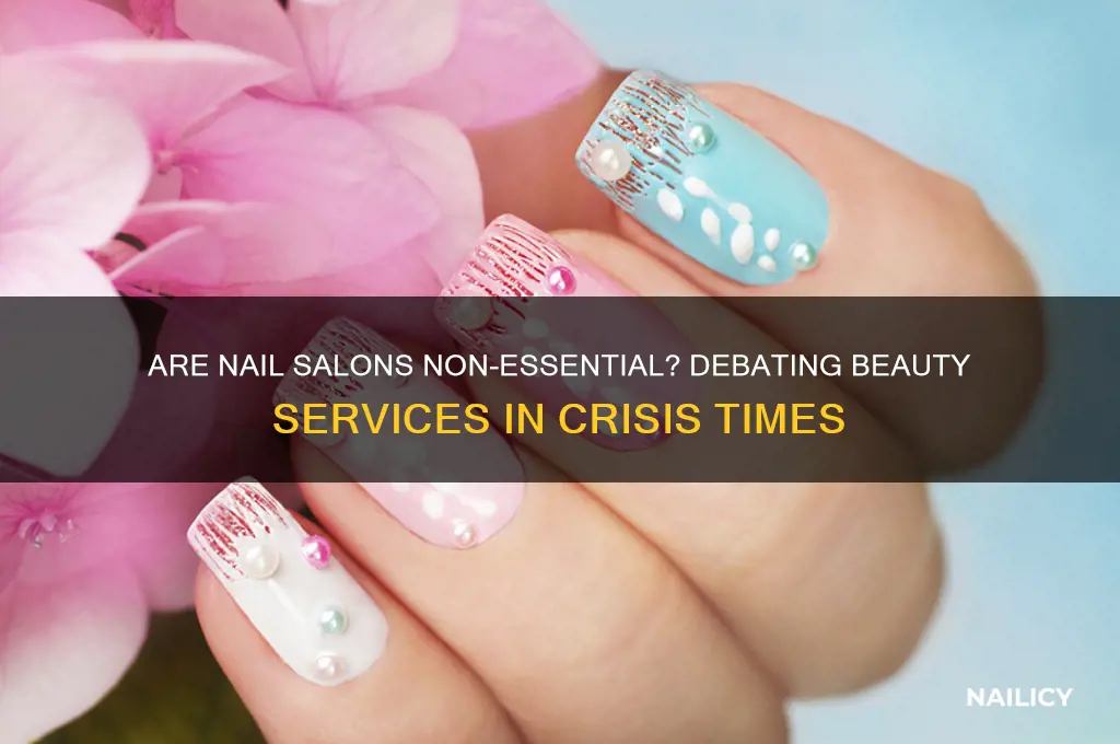 are nail salons non essential