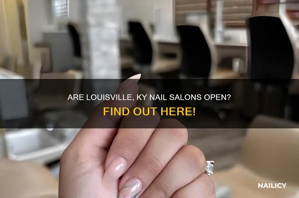 are nail salons open in louisville ky