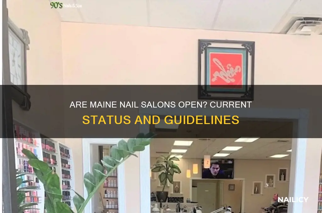 are nail salons open in maine