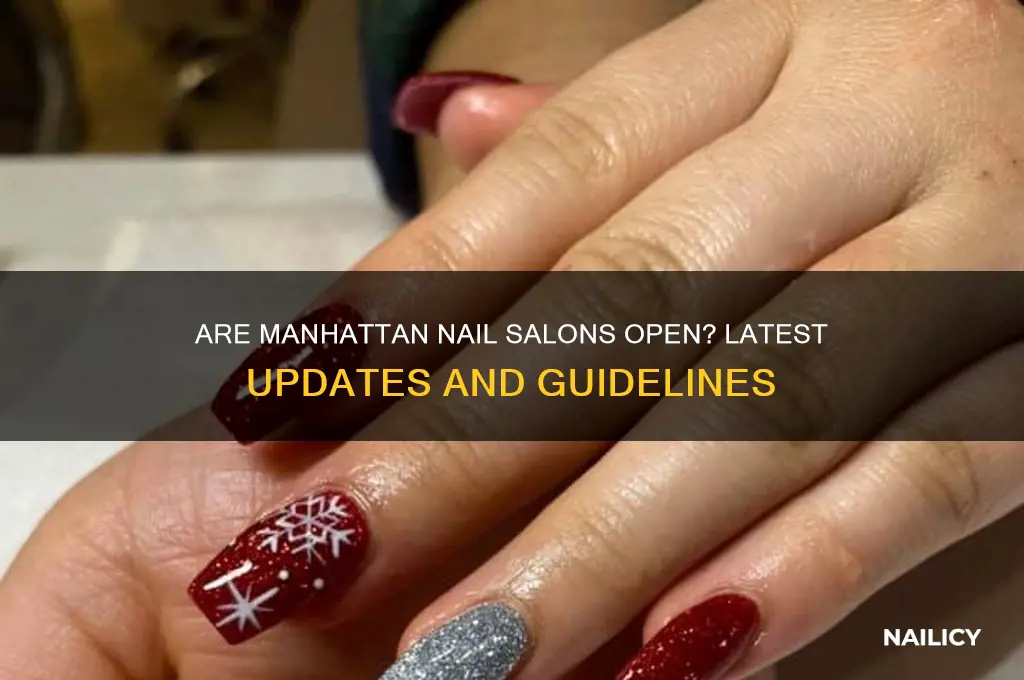 are nail salons open in manhattan