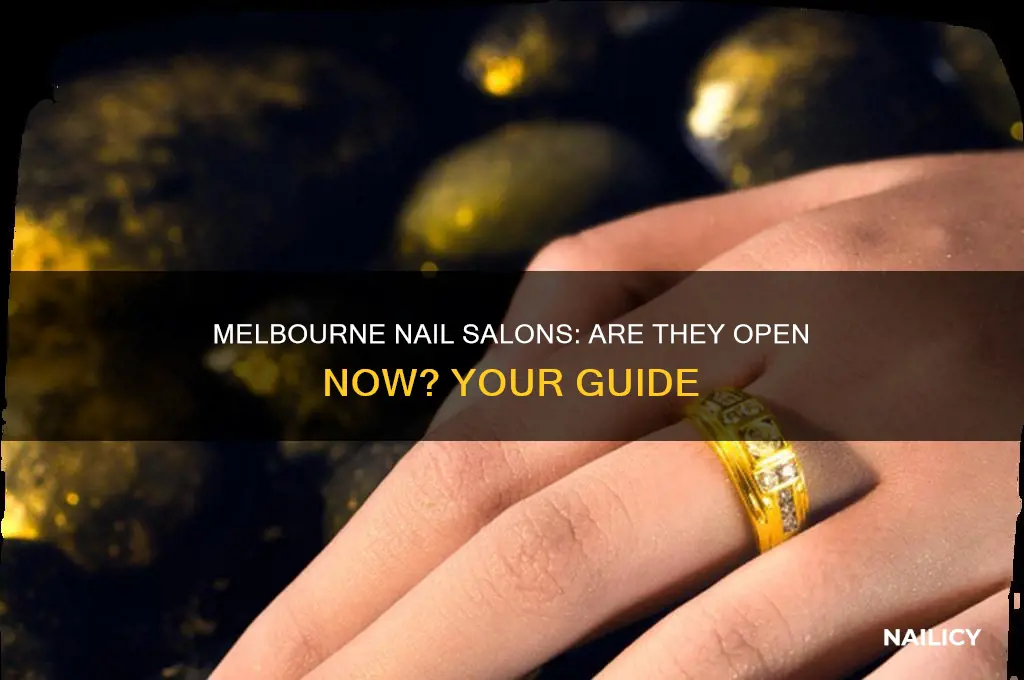 are nail salons open in melbourne