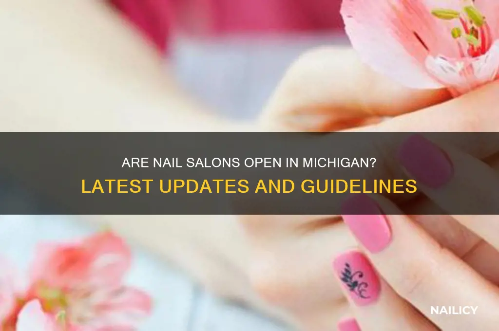 are nail salons open in mi