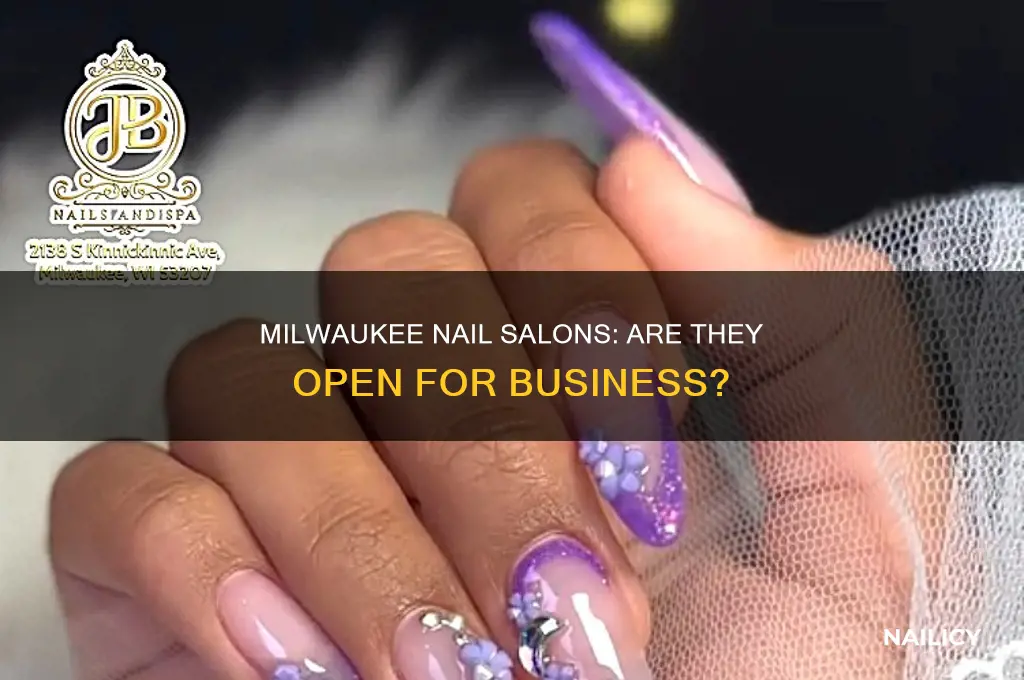 are nail salons open in milwaukee