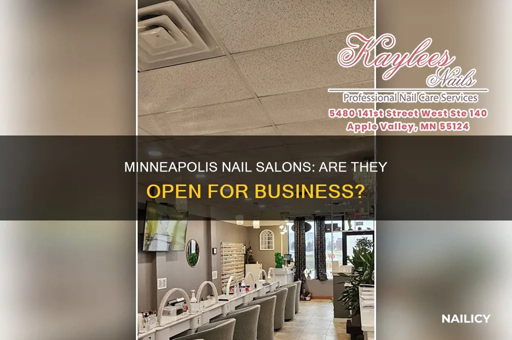 are nail salons open in minneapolis