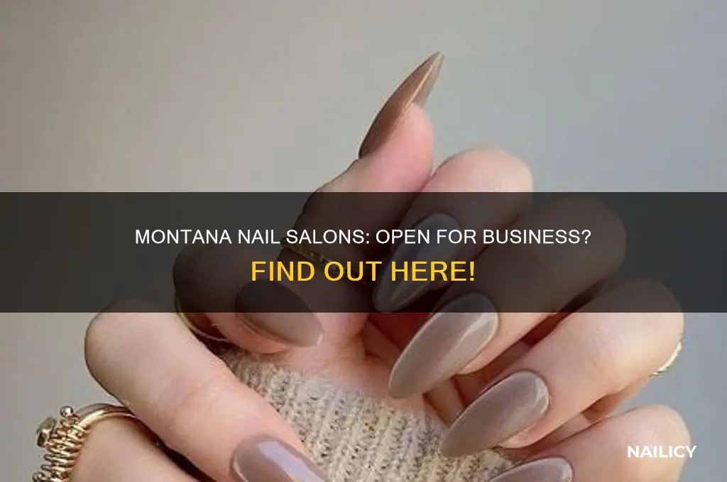 are nail salons open in montana