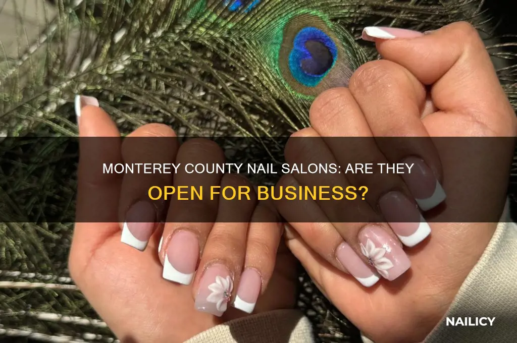 are nail salons open in monterey county