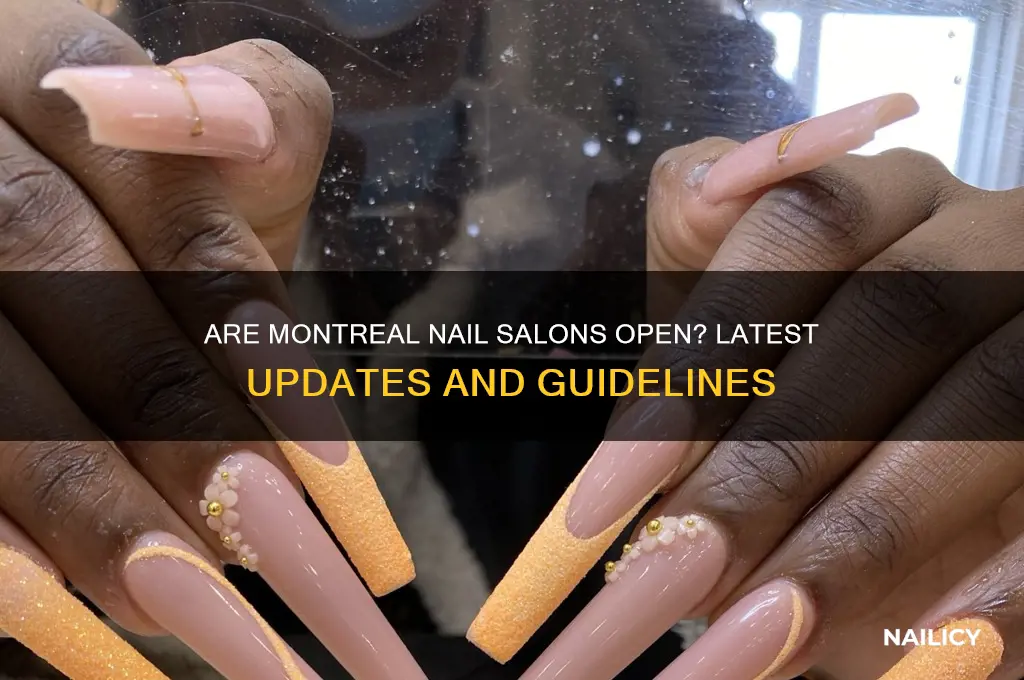 are nail salons open in montreal