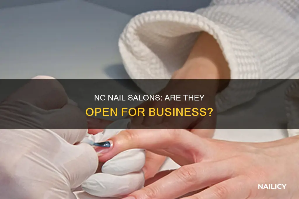are nail salons open in nc