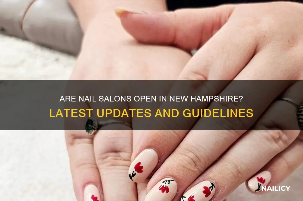 are nail salons open in new hampshire