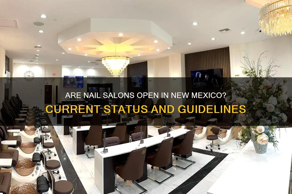 are nail salons open in new mexico