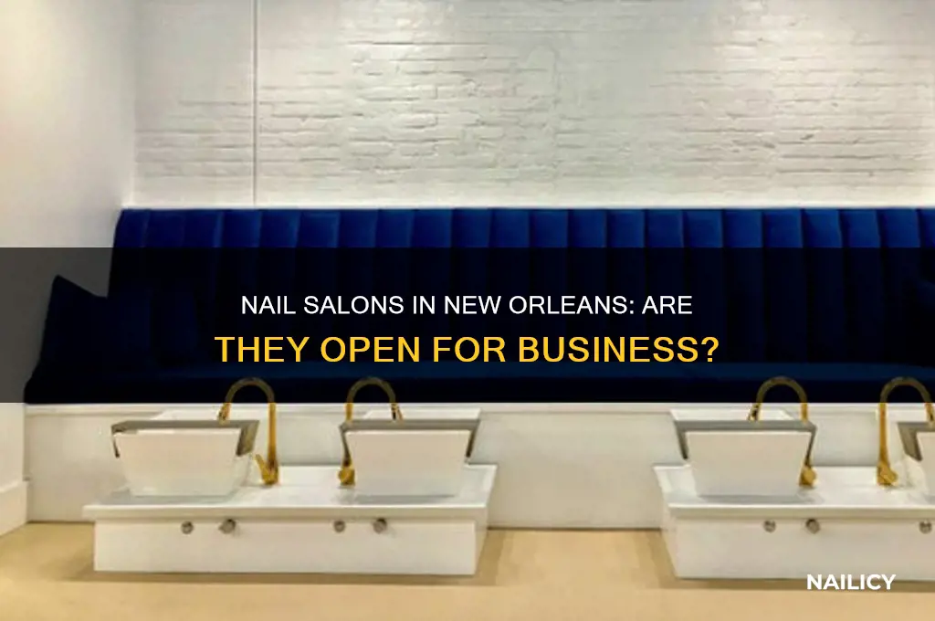 are nail salons open in new orleans